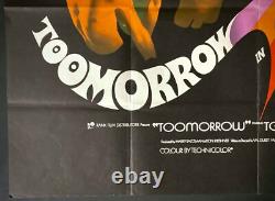 Toomorrow Affiche originale de film cinéma Quad Olivia Newton-John Val Guest 70