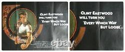 Toutes Les Voies Que Loise (1978) Affiche De Cinéma Originale Du Royaume-uni Quad Clint Eastwood