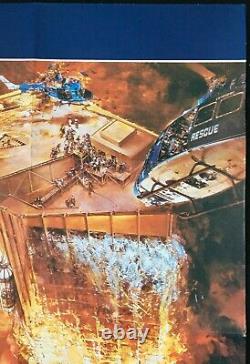 Towering Inferno Original Quad Affiche De Cinéma Steve Mcqueen Paul Newman