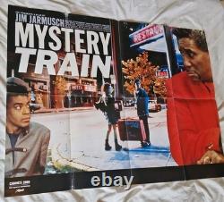 Train Mystère (1989) Affiche Quad Cinéma UK Jim Jarmusch pliée originale 1989