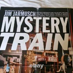 Train Mystère (1989) Affiche Quad Cinéma UK Jim Jarmusch pliée originale 1989