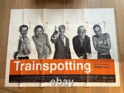 Trainspotting Huge Original 1996 Affiche Promo Quad UK Danny Boyle Ewan McGregor