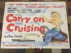 Très Rare Carry Originale Sur Croisière Film Quad Poster