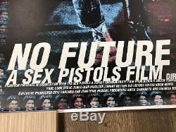 Très Rare Sex Pistols Japonais The Filth & The Fury Punk Quad Affiche Du Film