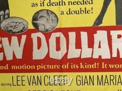 Très rare quad UK des années 1970 de l'emblématique Eastwood Van Cleef