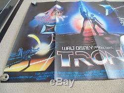 Tron 1982 Affiche Originale De Film De Cinéma Quad 30 X 40 Nice Rare Walt Disney