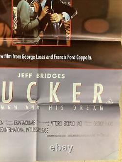 Tucker l'homme et son rêve Affiche Quad cinéma 1988 pliée Lucas Films LTD