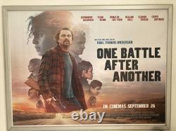 UNE BATAILLE APRÈS L'AUTRE Affiche de cinéma UK Quad originale PTA DiCAPRIO
