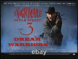 Un Cauchemar sur Elm Street 3 (1987) Affiche de Film Originale Quad Britannique 30x40