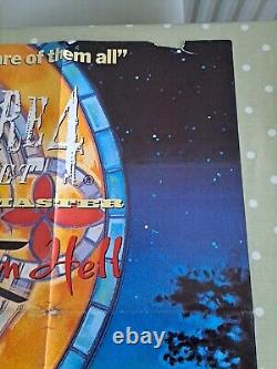 Un Cauchemar sur Elm Street 4 Affiche de Film Cinéma Quad Originale Royaume-Uni 1988