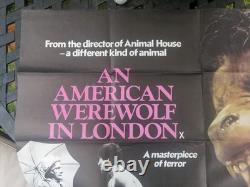 Un Loup-Garou Américain À Londres Affiche Quad Originale UK 1981 30 X 40
