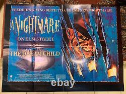 Un cauchemar sur Elm Street Partie 5 L'Enfant du rêve Affiche originale du film au format UK quad