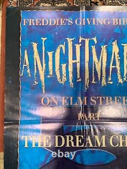 Un cauchemar sur Elm Street Partie 5 L'Enfant du rêve Affiche originale du film au format UK quad