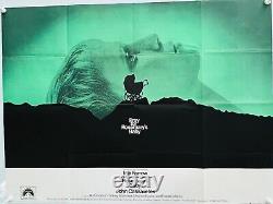 Une affiche britannique du film ROSEMARY'S BABY (1968) pliée