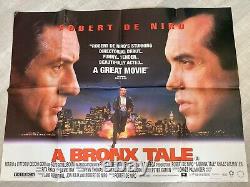 Une affiche originale du film A Bronx Take au Quad Cinema. Rare DeNiro