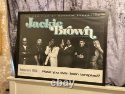 Une affiche quad de cinéma originale, rarement disponible, pour 'Jackie Brown' de Tarantino.