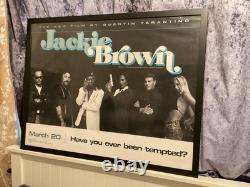 Une affiche quad de cinéma originale, rarement disponible, pour 'Jackie Brown' de Tarantino.