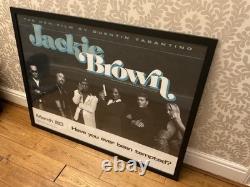Une affiche quad de cinéma originale, rarement disponible, pour 'Jackie Brown' de Tarantino.