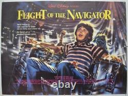 VOL DU NAVIGATEUR (1986) Affiche de film originale en Quad Joey Cramer, Disney