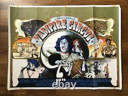 Vampire Circus 1971 British Uk Quad Affiche De Cinéma Hammer Horror VIC Fair