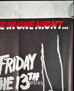 Vendredi 13 Parties 1 et 2 Affiche de Film Originale Quad Sean S. Cunningham