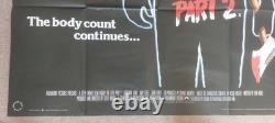 Vendredi 13, partie II : affiche originale britannique au format quad