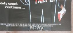 Vendredi 13, partie II : affiche originale britannique au format quad