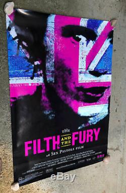Version Rare Des Sex Pistols The Filth & The Fury Punk Quad Film Affiche Du Film