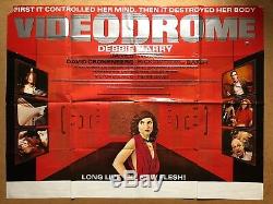 Videodrome -original Britannique Quad Cinema Affiche Du Film Debbie Harry 1983