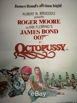 Vintage Original Film Quad Poster James Bond Octopussy 1983