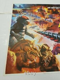 Vintage Rare At The Earths Core 30x40 Uk Quad Folded Authentic Movie Poster