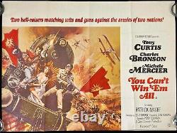 Vous Ne Pouvez Pas Gagner 'em All Original Quad Affiche De Cinéma Tony Curtis Charles Bronson'70