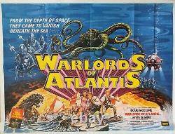 Warlords Of Atlantis Royaume-uni Originale Quad Affiche De Film 1978