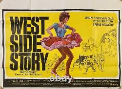 West Side Story Original 1968 Re Sortie Film Quad Poster Natalie Wood