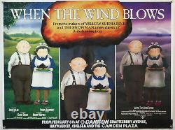 When The Wind Blows Original Cinema Uk Quad Movie Poster 1986