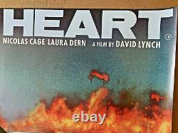 Wild At Heart (1990) Royaume-uni Quad Affiche De Cinéma Originale David Lynch Nicolas Cage