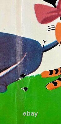 Winnie l'Ourson L'Arbre à Miel Affiche de Film Originale Quad Disney 1966