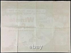 Winnie l'Ourson L'Arbre à Miel Affiche de Film Originale Quad Disney 1966