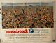 Woodstock Affiche Originale Du Film Quad Britannique 1970 Joe Cocker Jimi Hendrix
