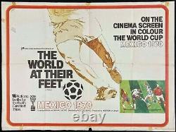 World At Their Feet Original Quad Affiche De Cinéma Coupe Du Monde De Fifa 1970