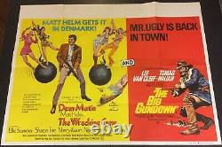 Wrecking Crew & Big Gundown 1968 Original Cinema Uk Dbill Quad Film Poster Rare