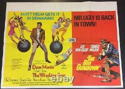 Wrecking Crew & Big Gundown 1968 Original Cinema Uk Dbill Quad Film Poster Rare