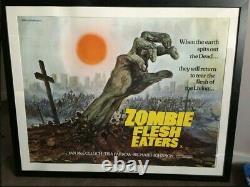 Zombie Flesh Eaters. Affiche Originale De Film Uk Quad