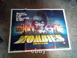 Zombies Down Of The Dead 1980 Original 30x40 Uk Quad Movie Poster Romero Rare